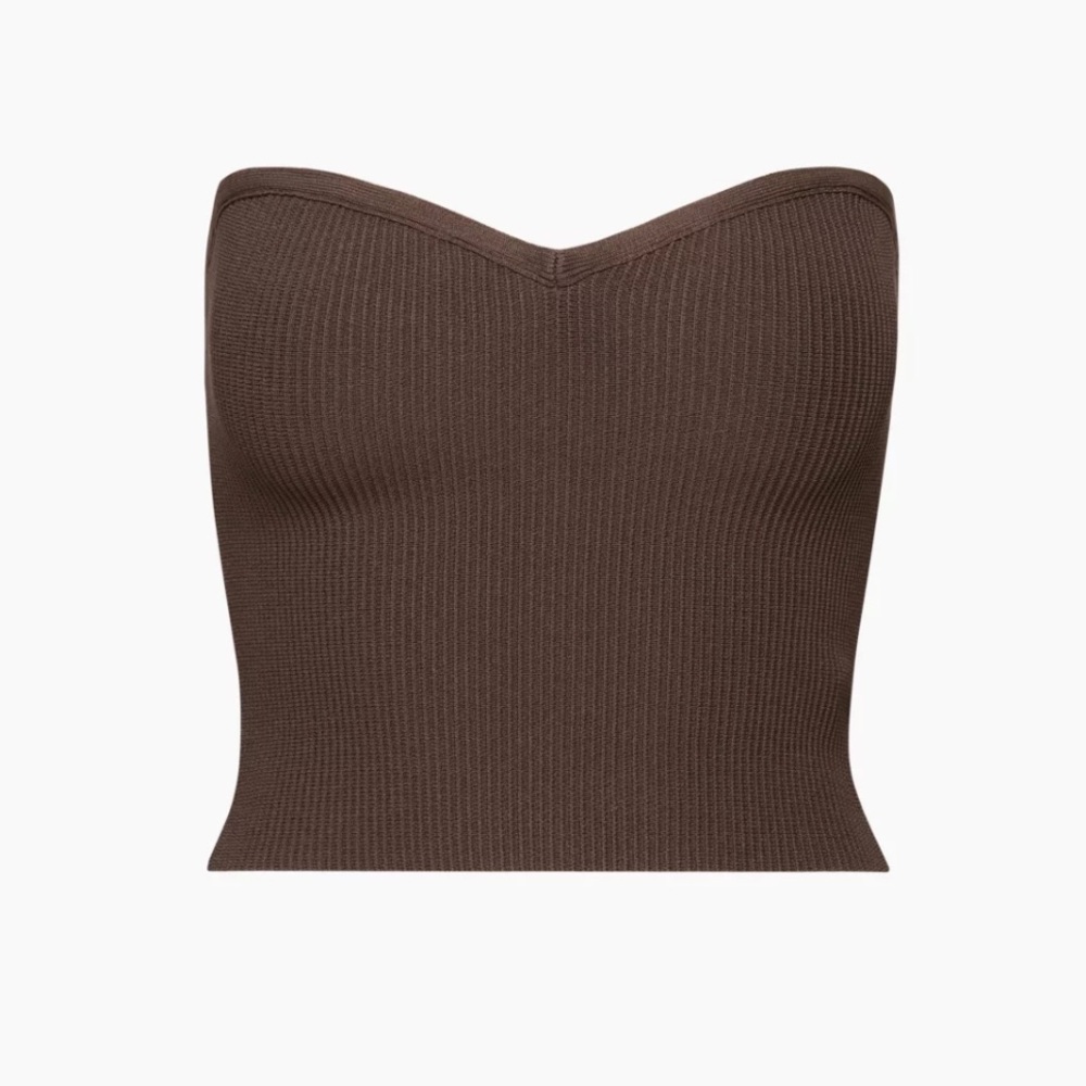 Babaton sculpt knit sweetheart top
